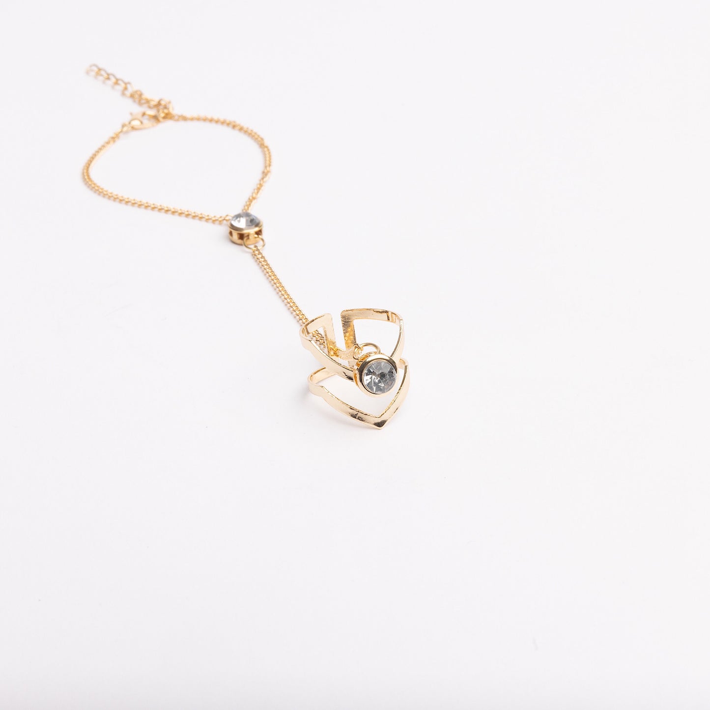 Gold Diamond Bracelet + Ring