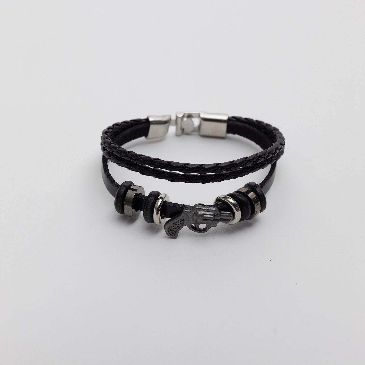 Pistol Leather Bracelet
