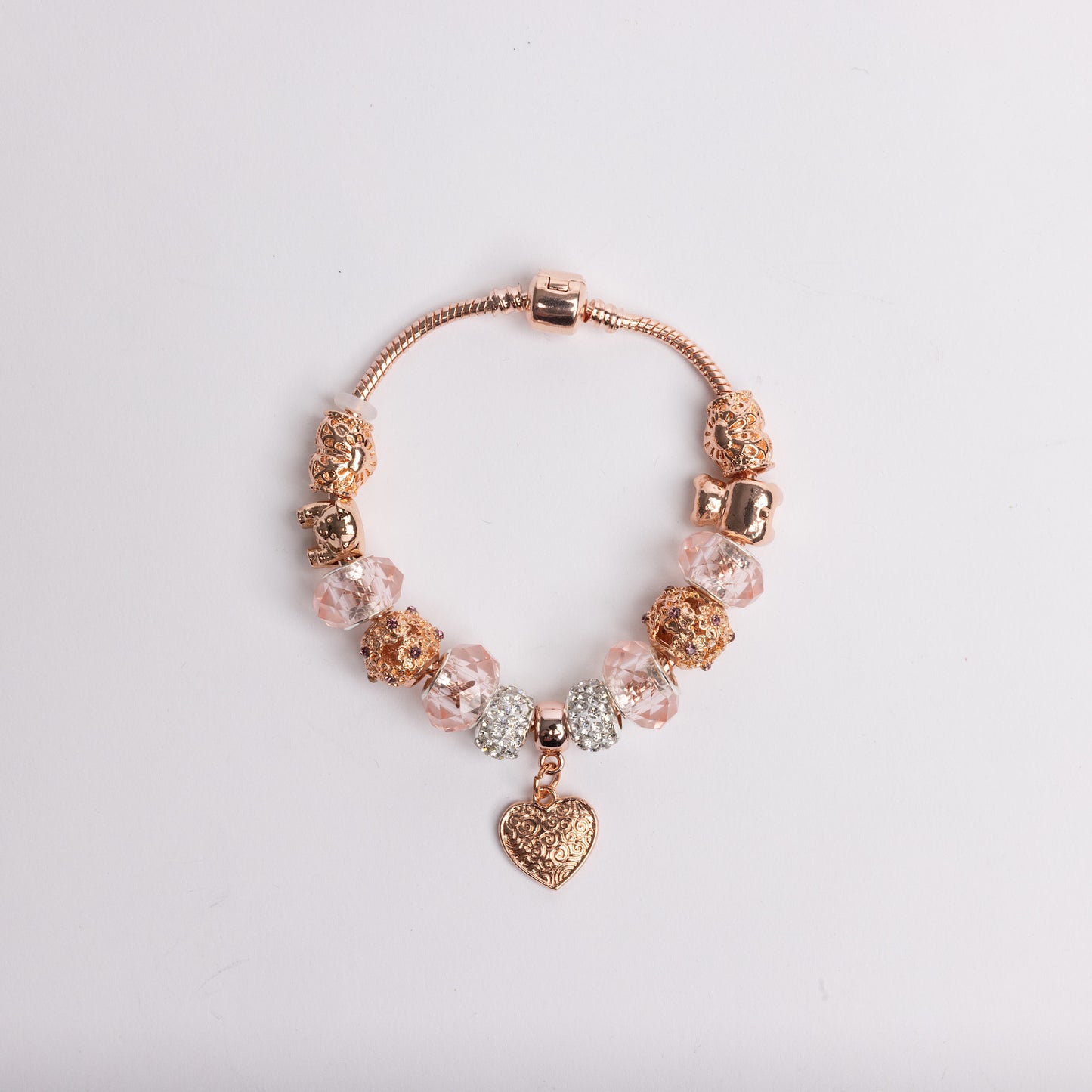 Rose Gold Charm Bracelet