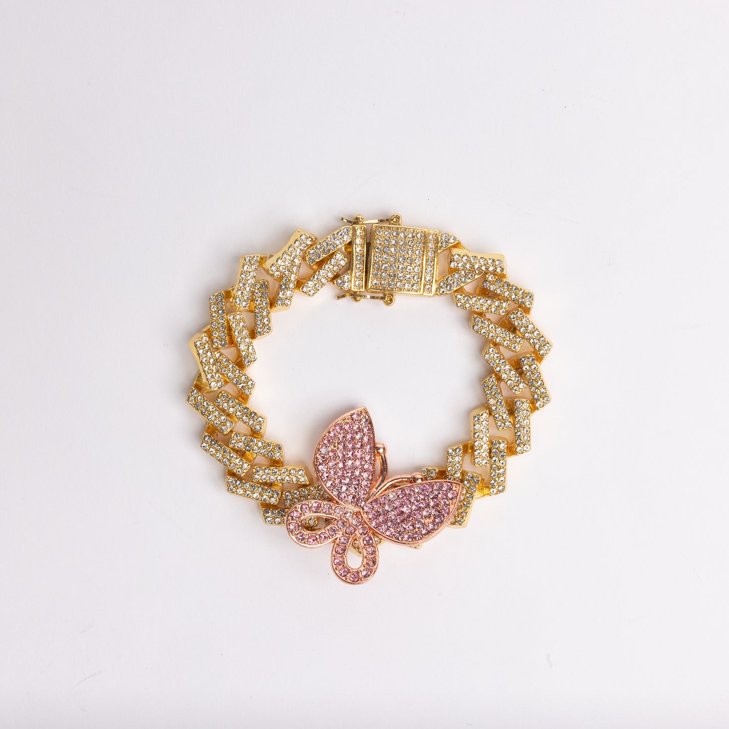 Butterfly Cuban Link Bracelet