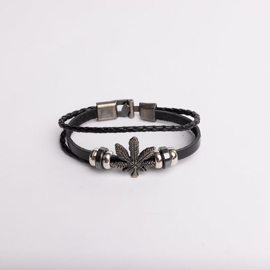 Leaf Leather Bracelet