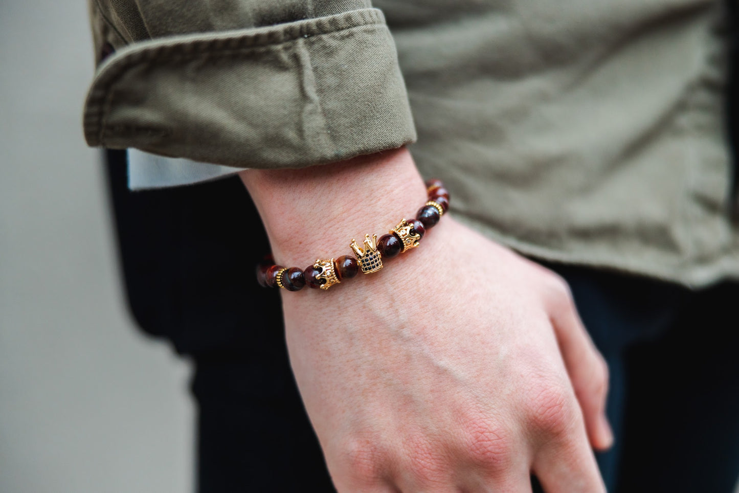 Agate Bead Bracelet