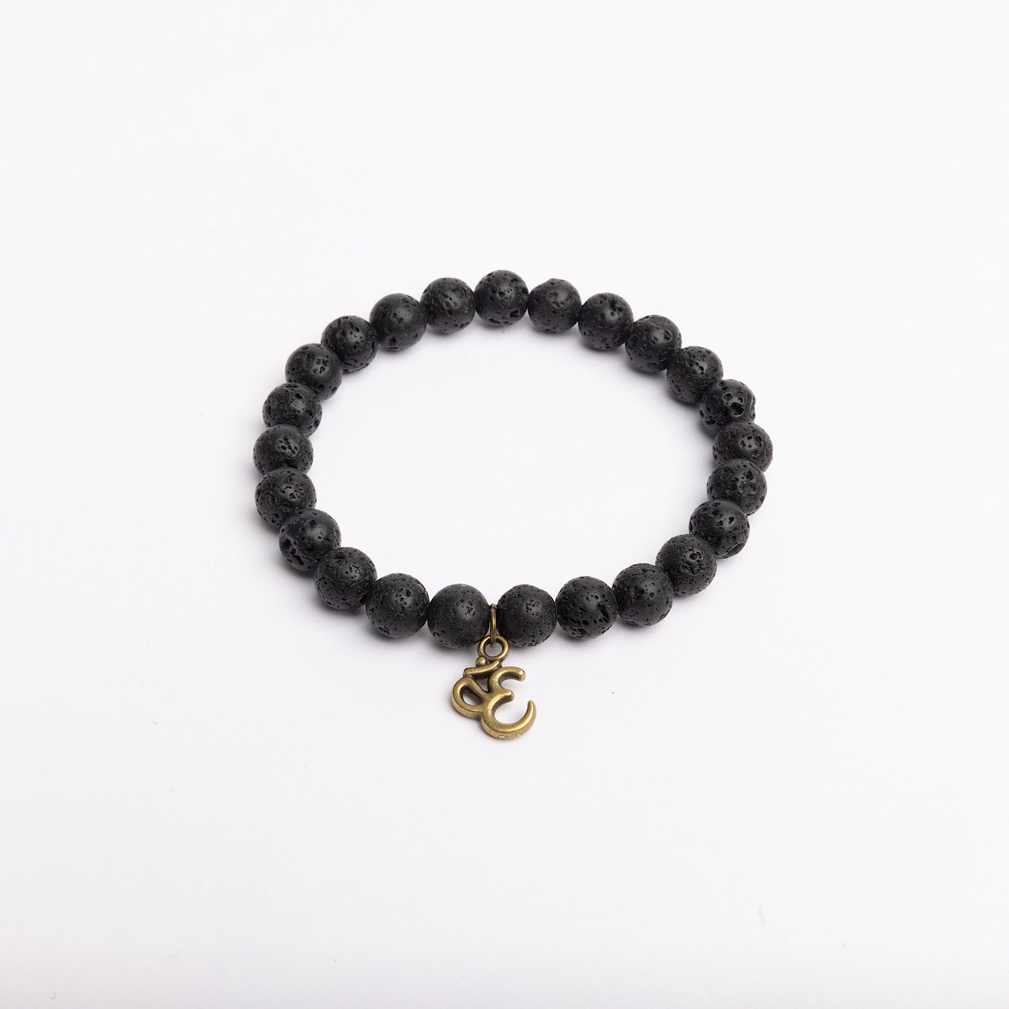 Lava Stone Buddha Bracelet (2pc.)